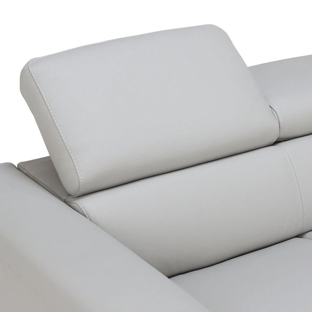 Milan 2 Seater Sofa, Grey Leather | Barker & Stonehouse – image 5