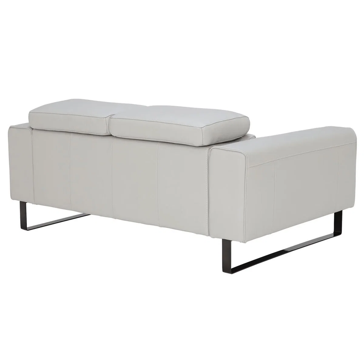 Milan 2 Seater Sofa, Grey Leather | Barker & Stonehouse – image 9