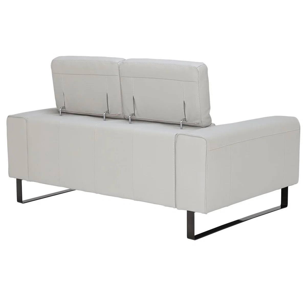 Milan 2 Seater Sofa, Grey Leather | Barker & Stonehouse – image 10