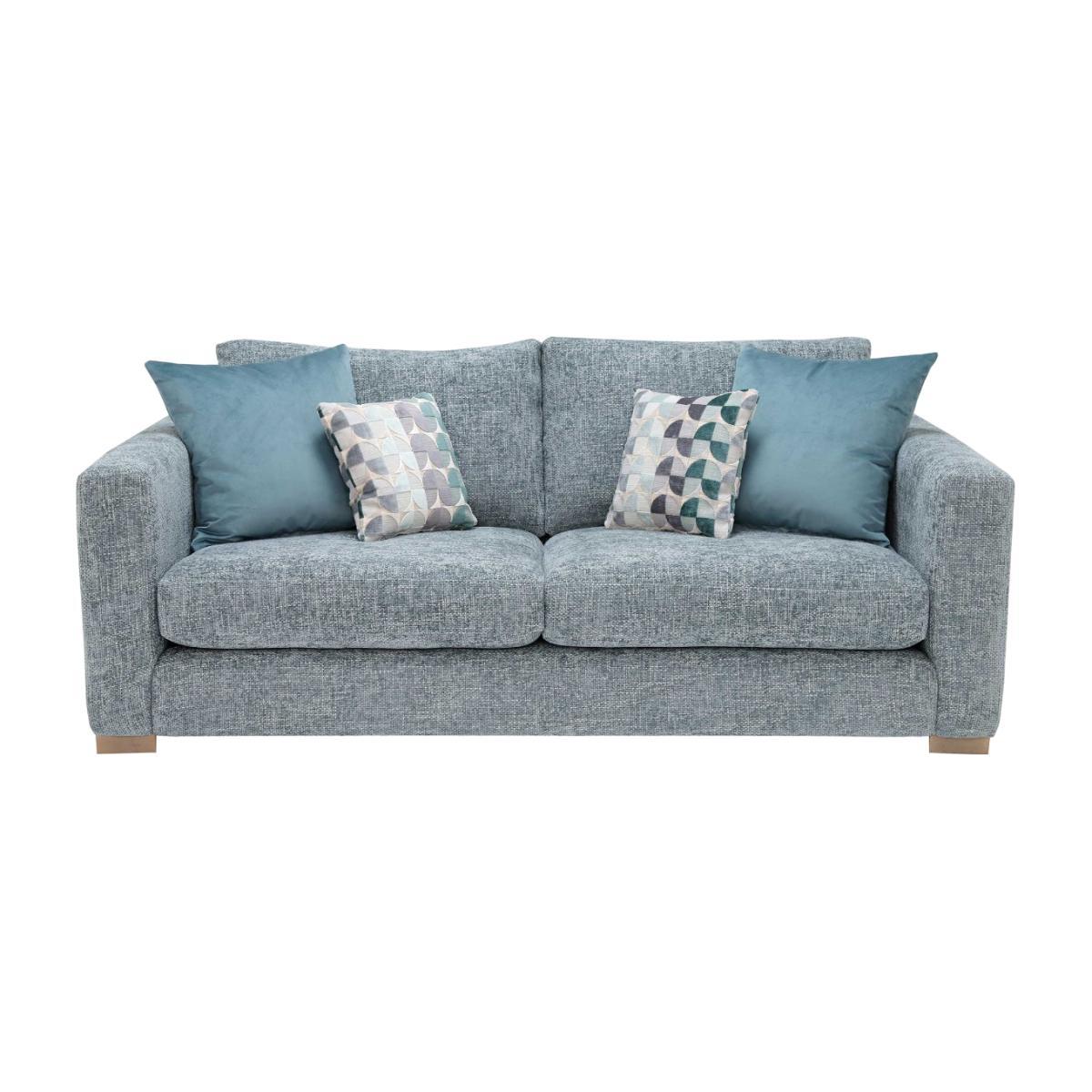 Fontella Small 2 Seater Fabric Sofa - Grey/Blue - W185 x D107 x H83cm - Barker & Stonehouse – image 1