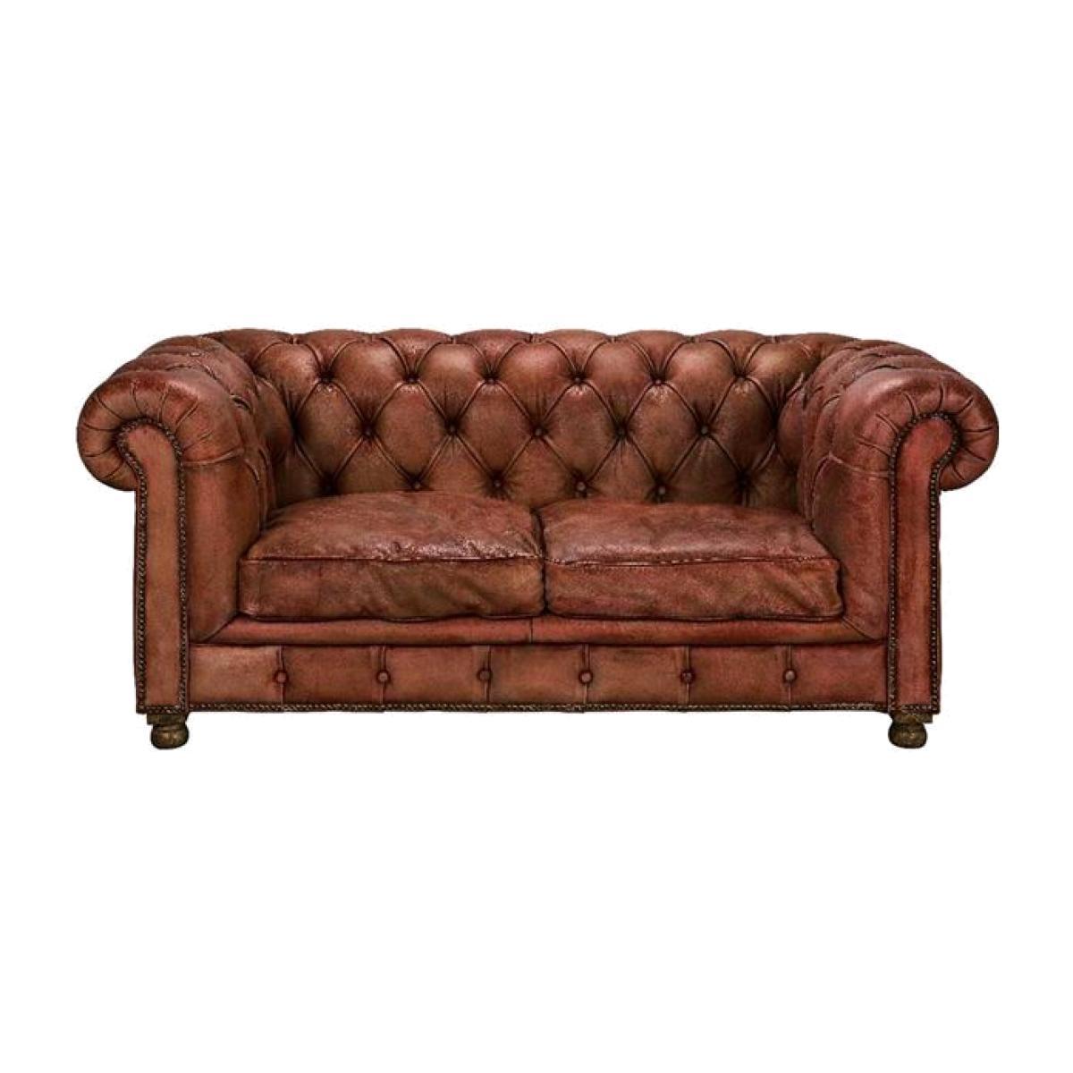 Timothy Oulton Westminster Feather 2 Seater Sofa, Vegabond Red Leather