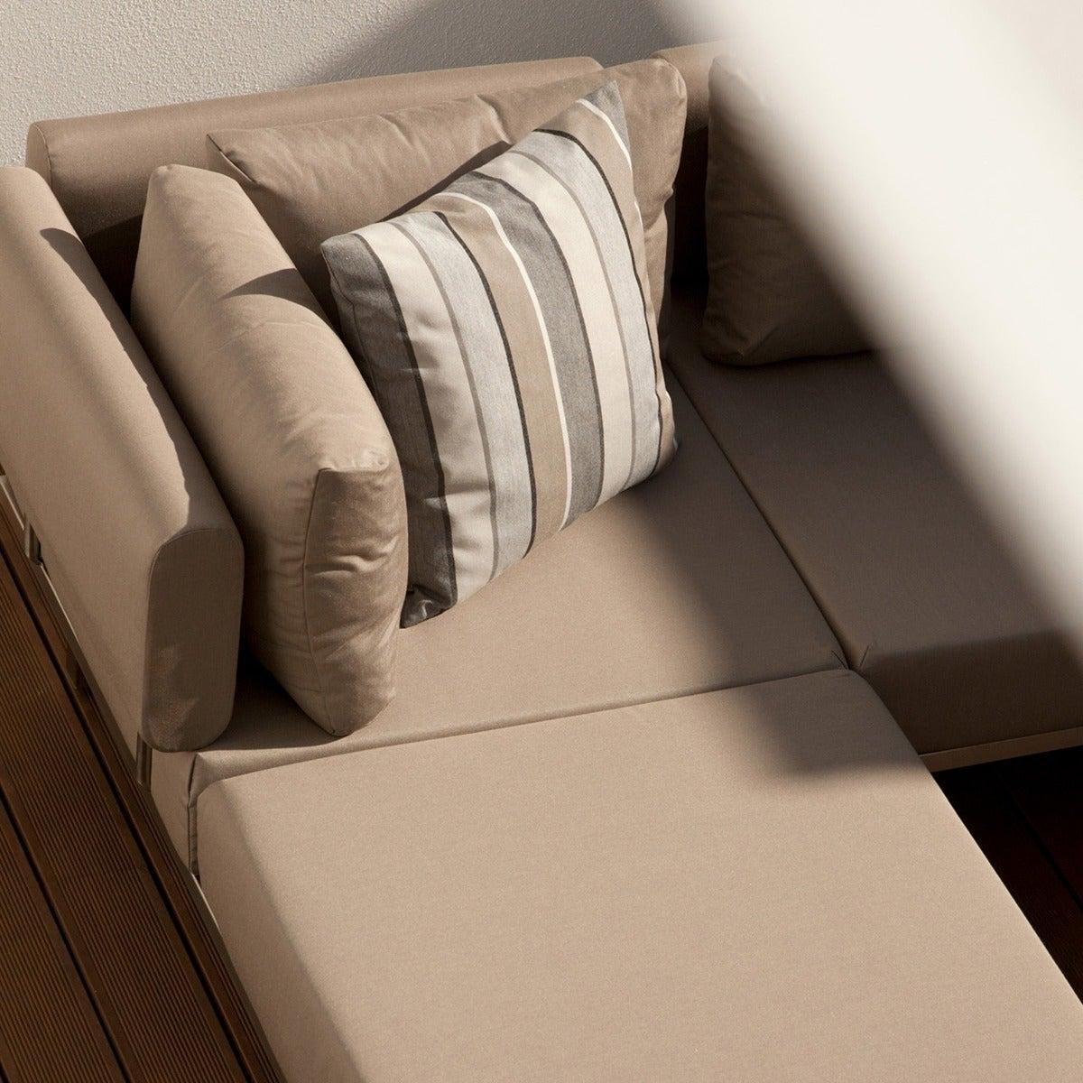 Barlow Tyrie Mercury Deep Seating Garden Double Module, Taupe Fabric | Barker & Stonehouse – image 3