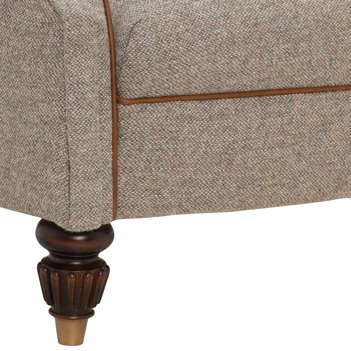 Harris Tweed Bowmore Midi Sofa, Neutral Fabric | Barker & Stonehouse – image 4