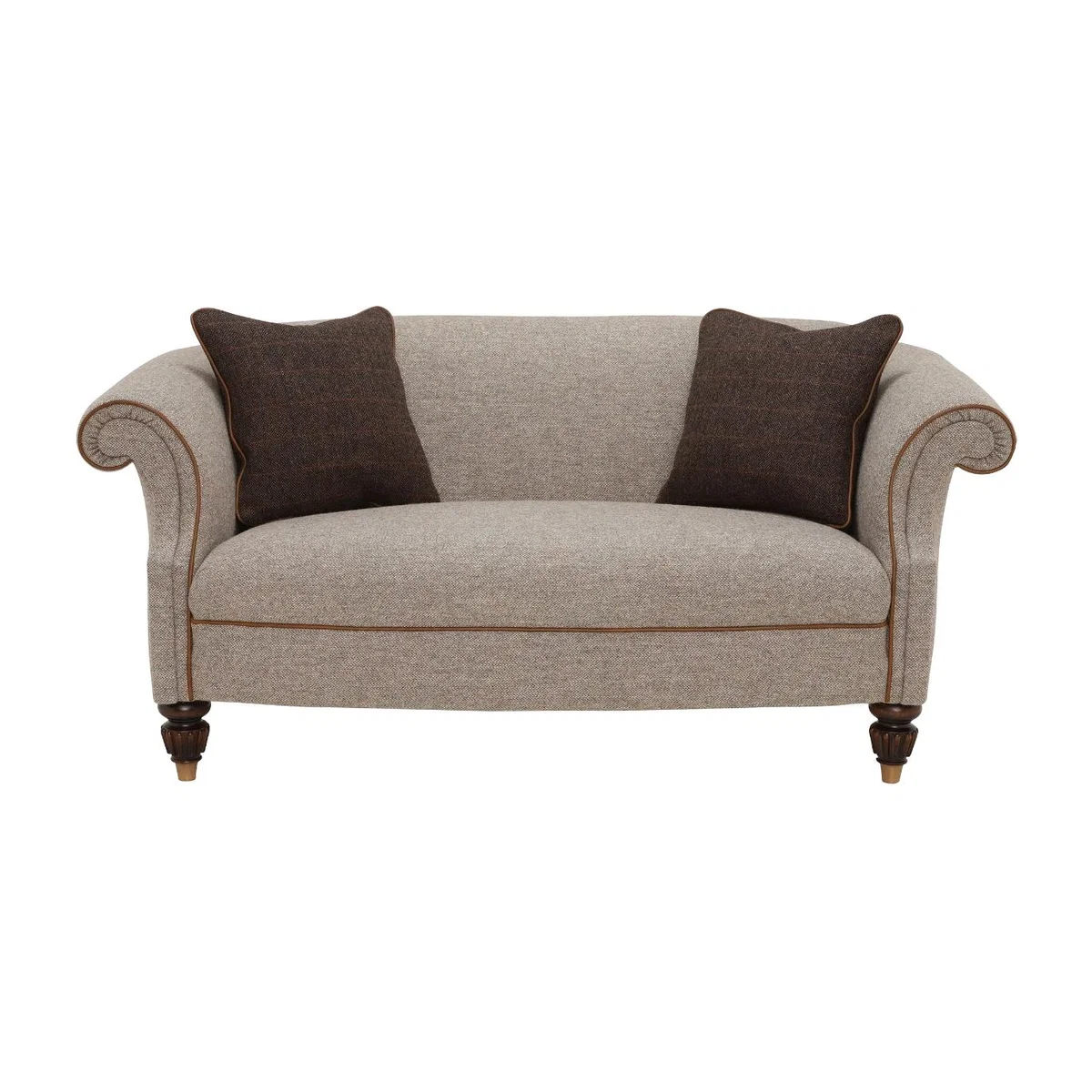 Harris Tweed Bowmore Midi Sofa, Neutral Fabric | Barker & Stonehouse – image 1