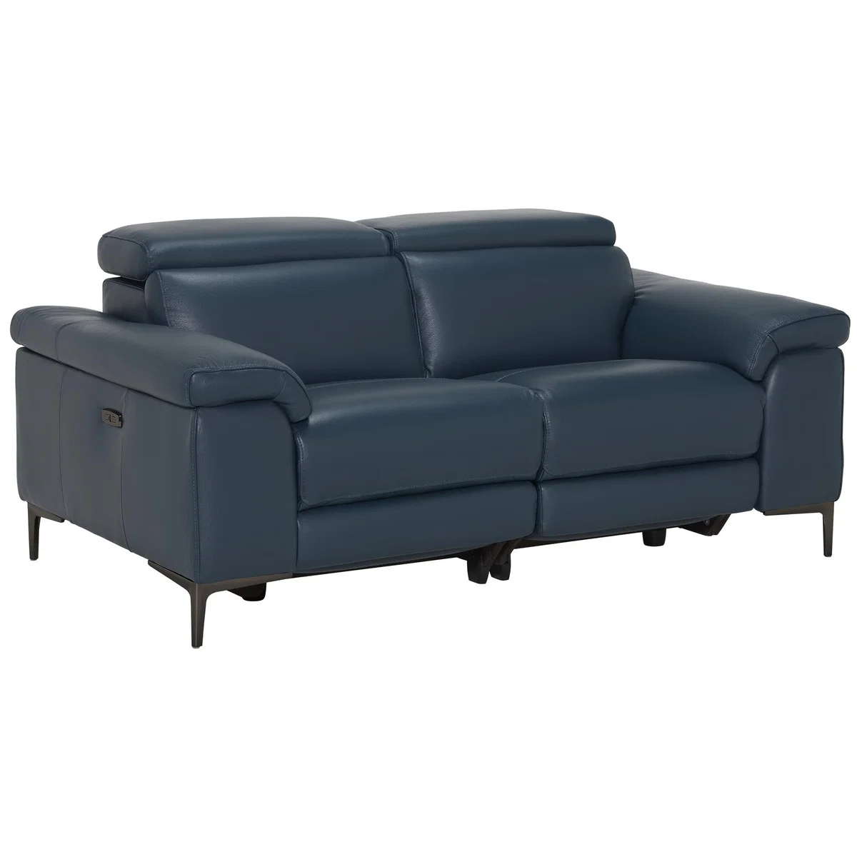 Paolo 2 Seater Electric Recliner Sofa 2 Headrests, Blue | Barker & Stonehouse – image 2