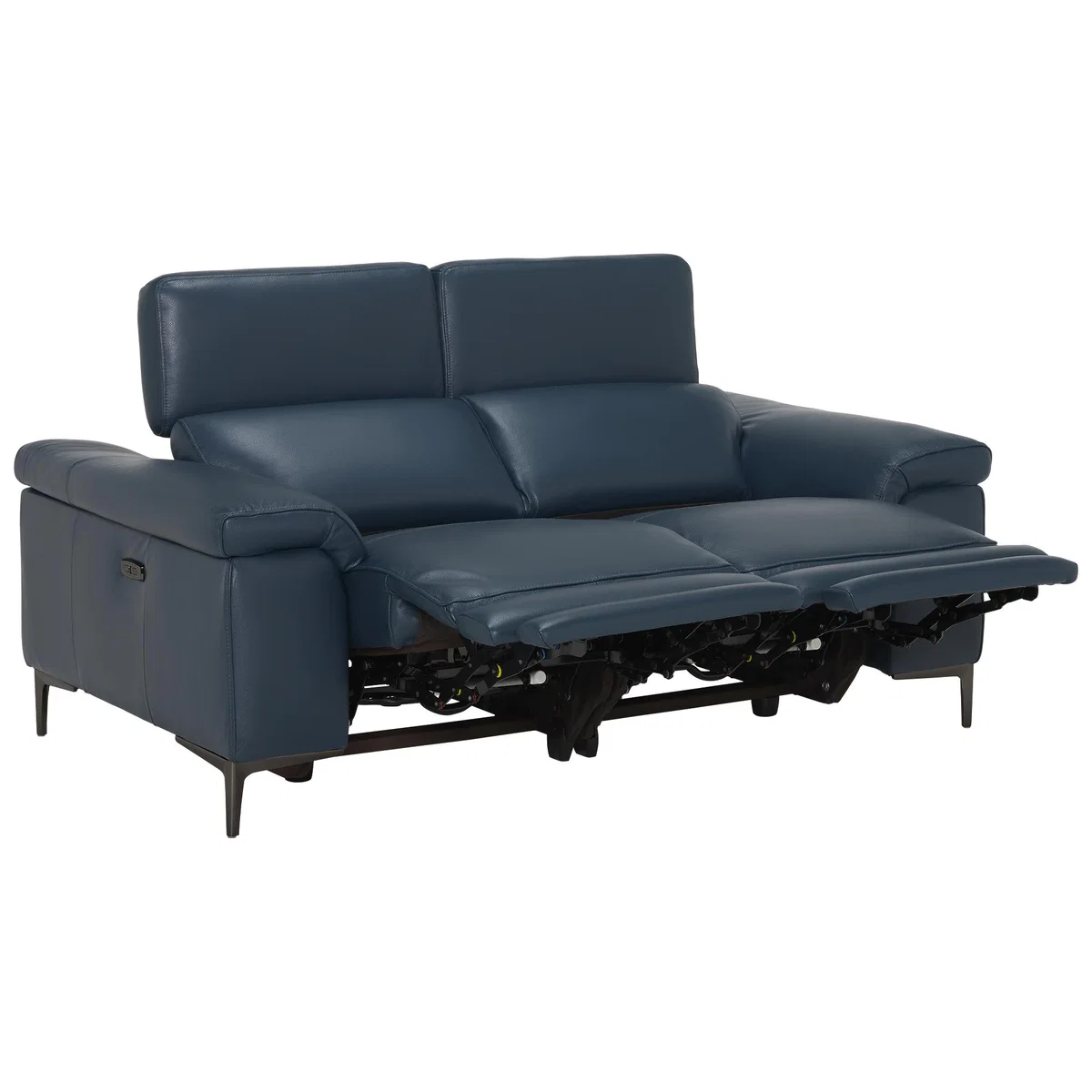 Paolo 2 Seater Electric Recliner Sofa 2 Headrests, Blue | Barker & Stonehouse – image 4