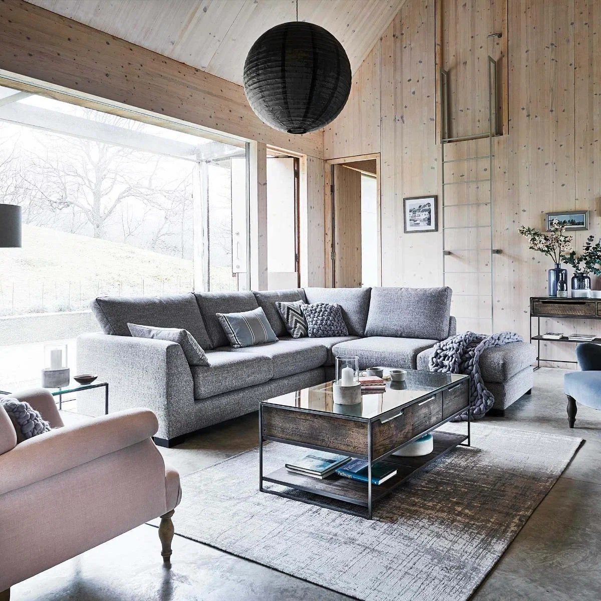 Milford 2 Seater Fabric Sofa, Grey | Barker & Stonehouse – image 2