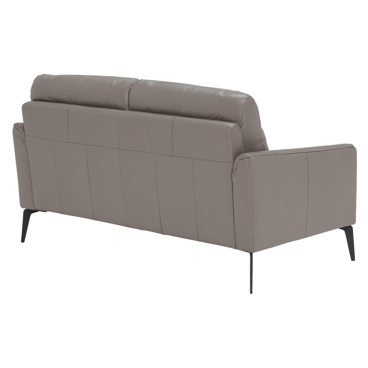 Belgravia 2 Seater Sofa, Grey Leather | Barker & Stonehouse – image 5