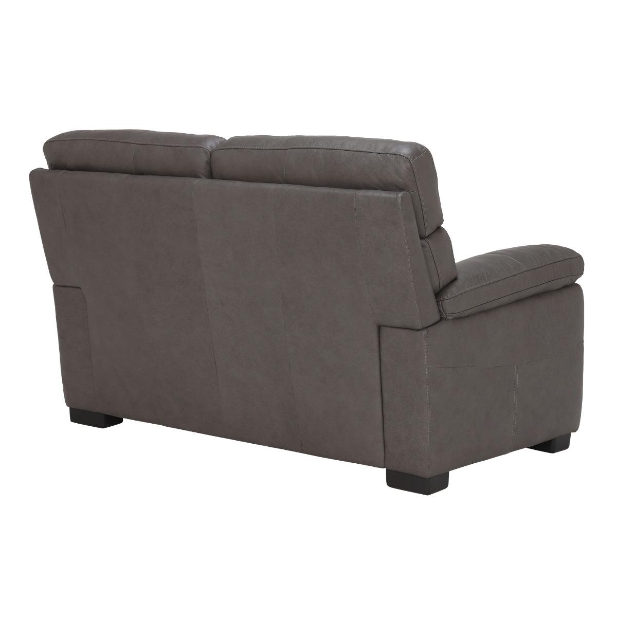 Clark 2 Seater Sofa, Grey Leather | Barker & Stonehouse – image 6