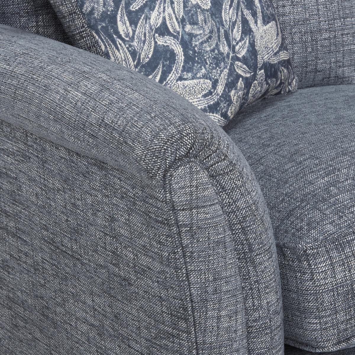 Devonshire 2 Seater Sofa Formal Back, Blue Fabric | Barker & Stonehouse – image 3