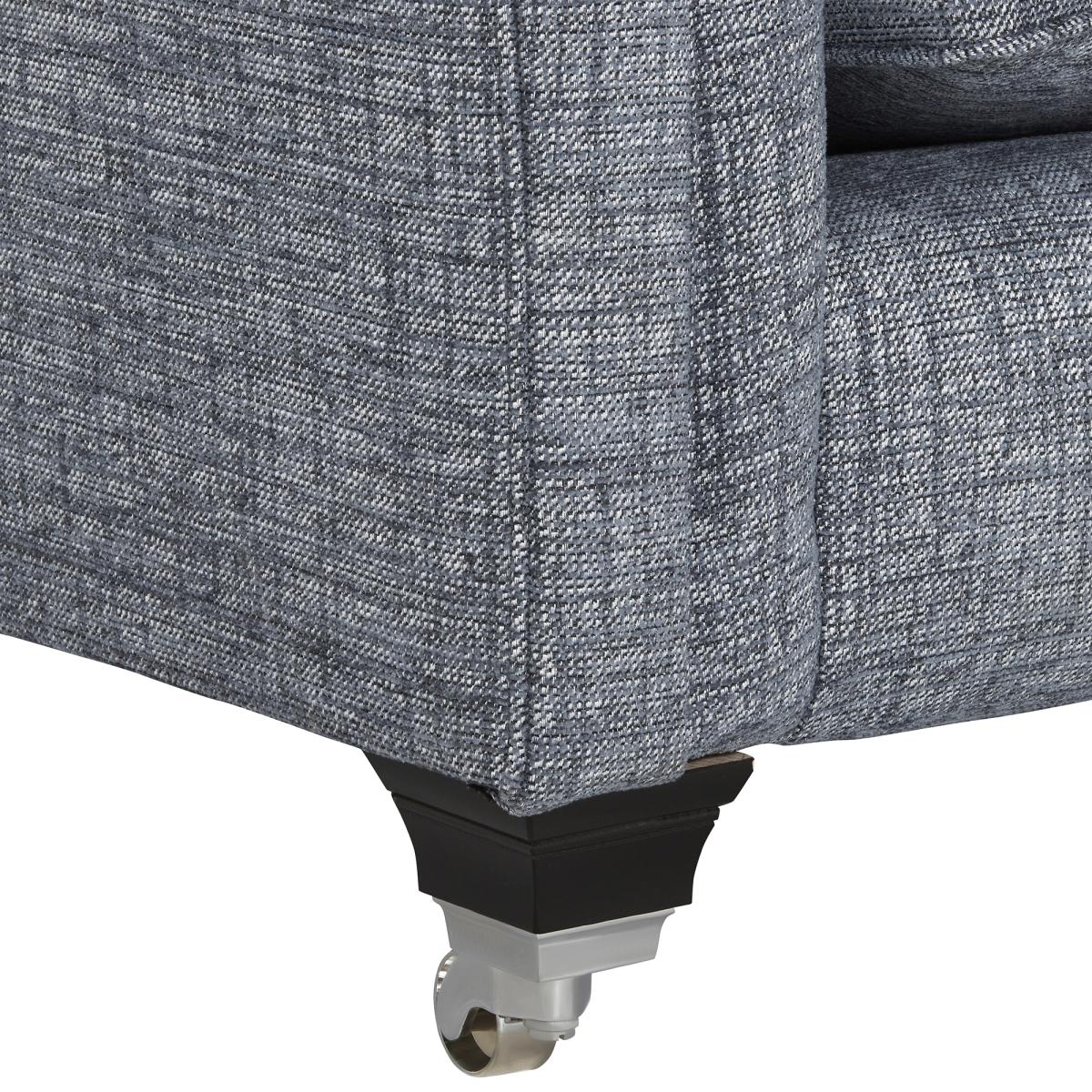 Devonshire 2 Seater Sofa Formal Back, Blue Fabric | Barker & Stonehouse – image 4
