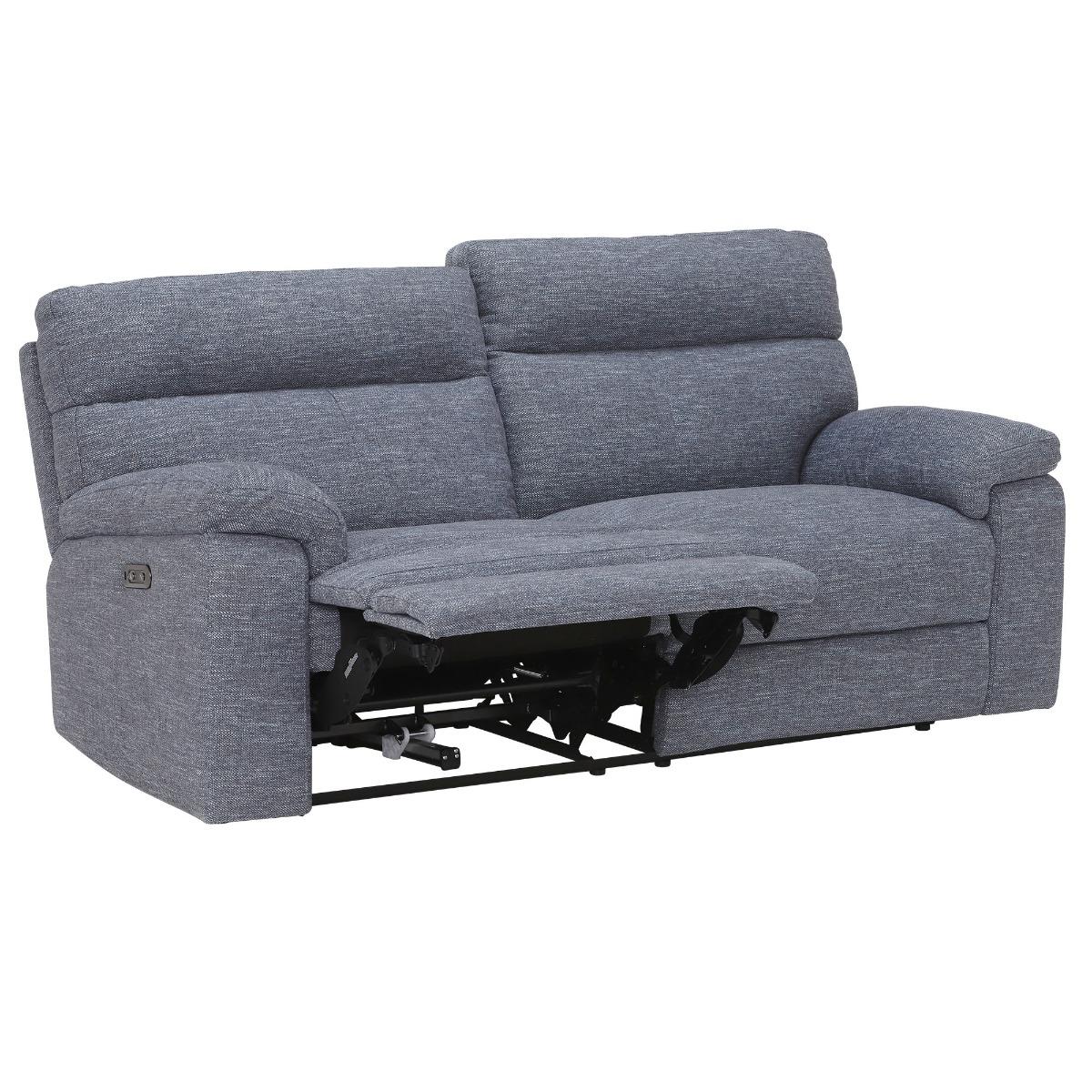 Clark 2 Seater Motion Recliner, Blue Fabric | Barker & Stonehouse – image 5