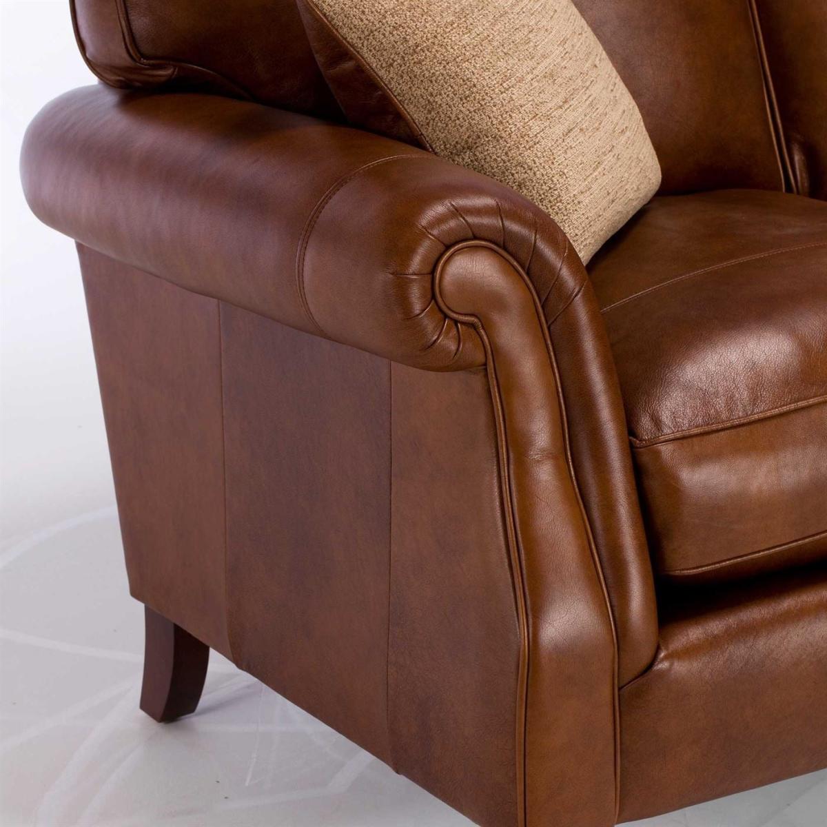 Parker Knoll Meredith Leather 2 Seater Sofa, Brown | Barker & Stonehouse – image 9