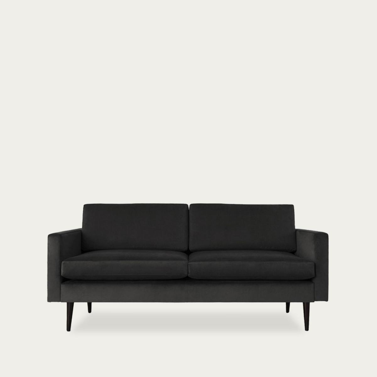 Charcoal Model 01 Velvet 2 Seater Sofa