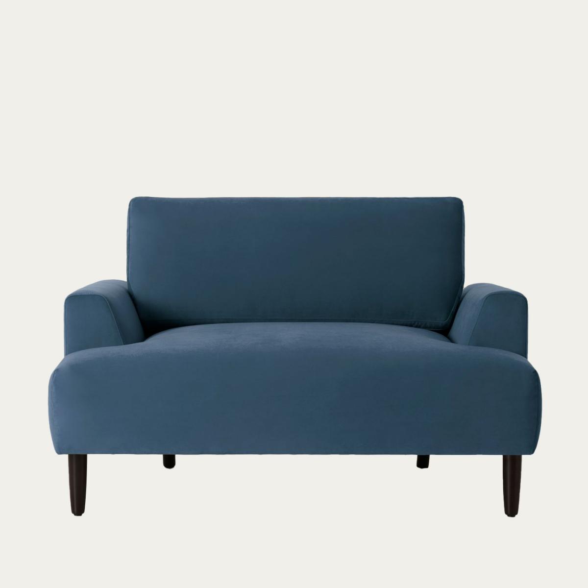 Teal Model 05 Velvet Love Seat
