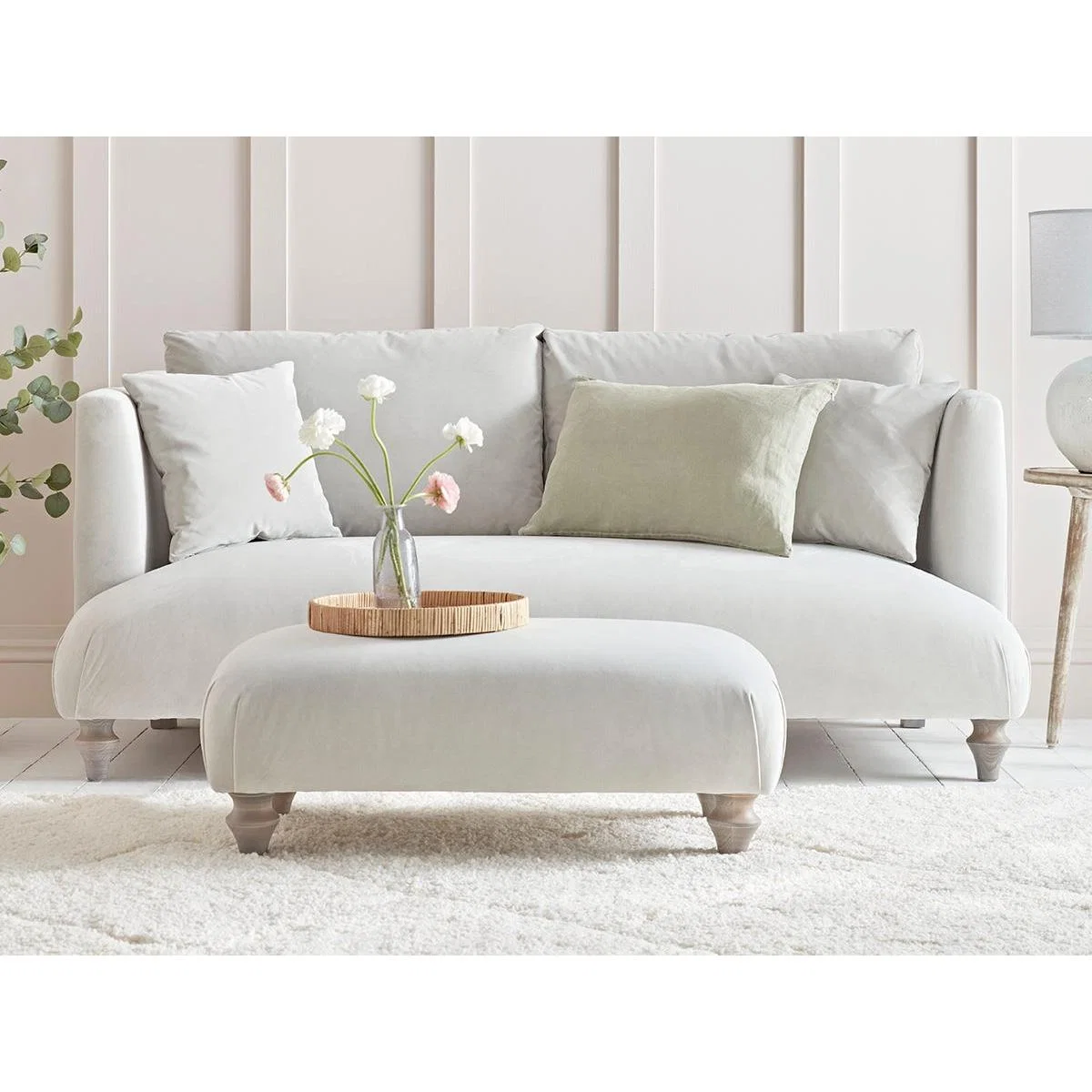 Geneve Two Seater Sofa – Forest Green Velvet – image 2