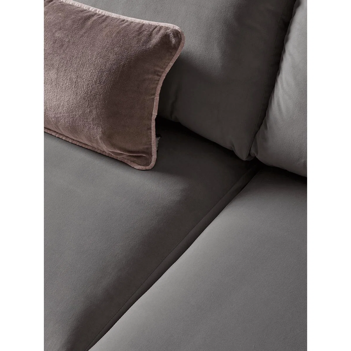 Battersea Two Seater Sofa - Deep Grey Velvet – image 2