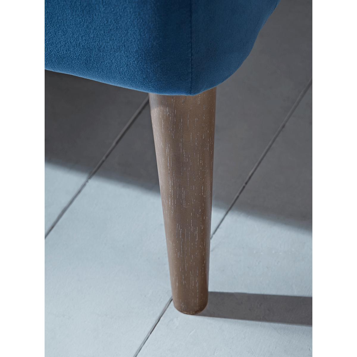 Fluted Velvet Sofa - Blue – image 5