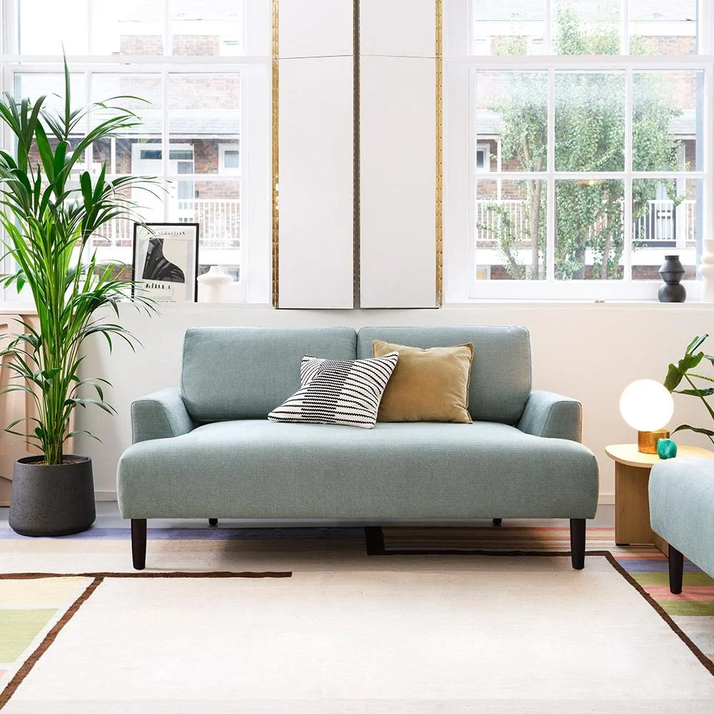 Swyft Sofa in a Box Model 05 Linen 2 Seater Sofa - Pumice – image 1