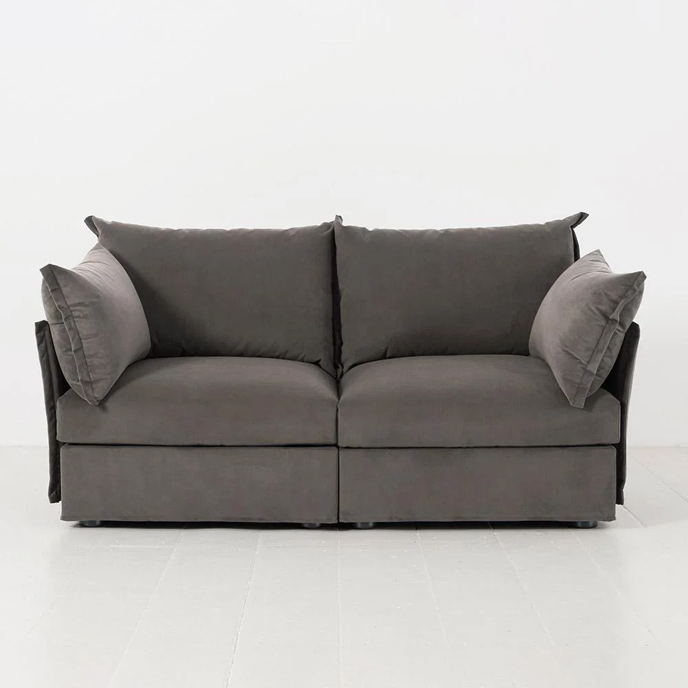 Swyft Sofa in a Box Model 06 Modular Velvet 2 Seater Sofa - – image 1
