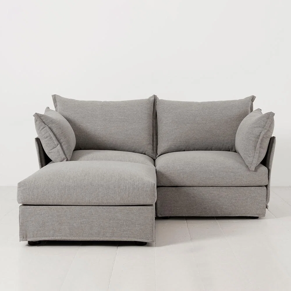 Swyft Sofa in a Box Model 06 Modular Linen 2 Seater Sofa with Chaise – image 1