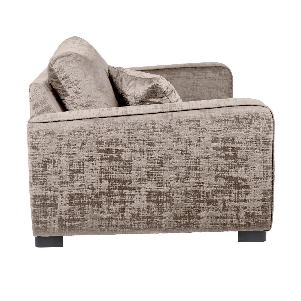 Carson Distressed Velvet 2 Seater Sofa Mink – image 3