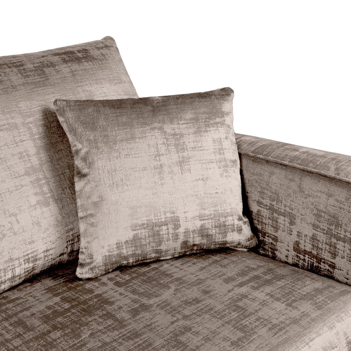 Carson Distressed Velvet 2 Seater Sofa Mink – image 5