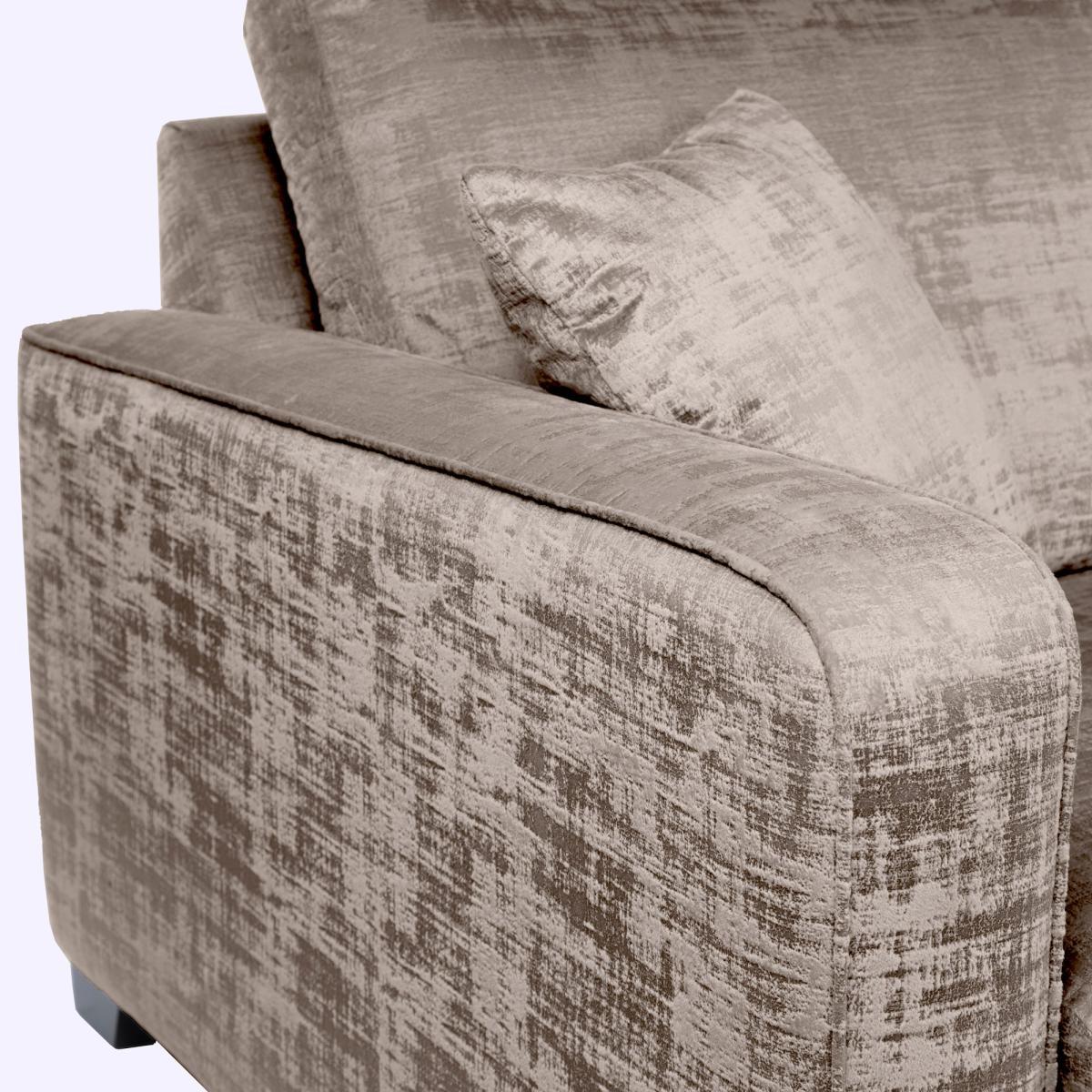 Carson Distressed Velvet 2 Seater Sofa Mink – image 6