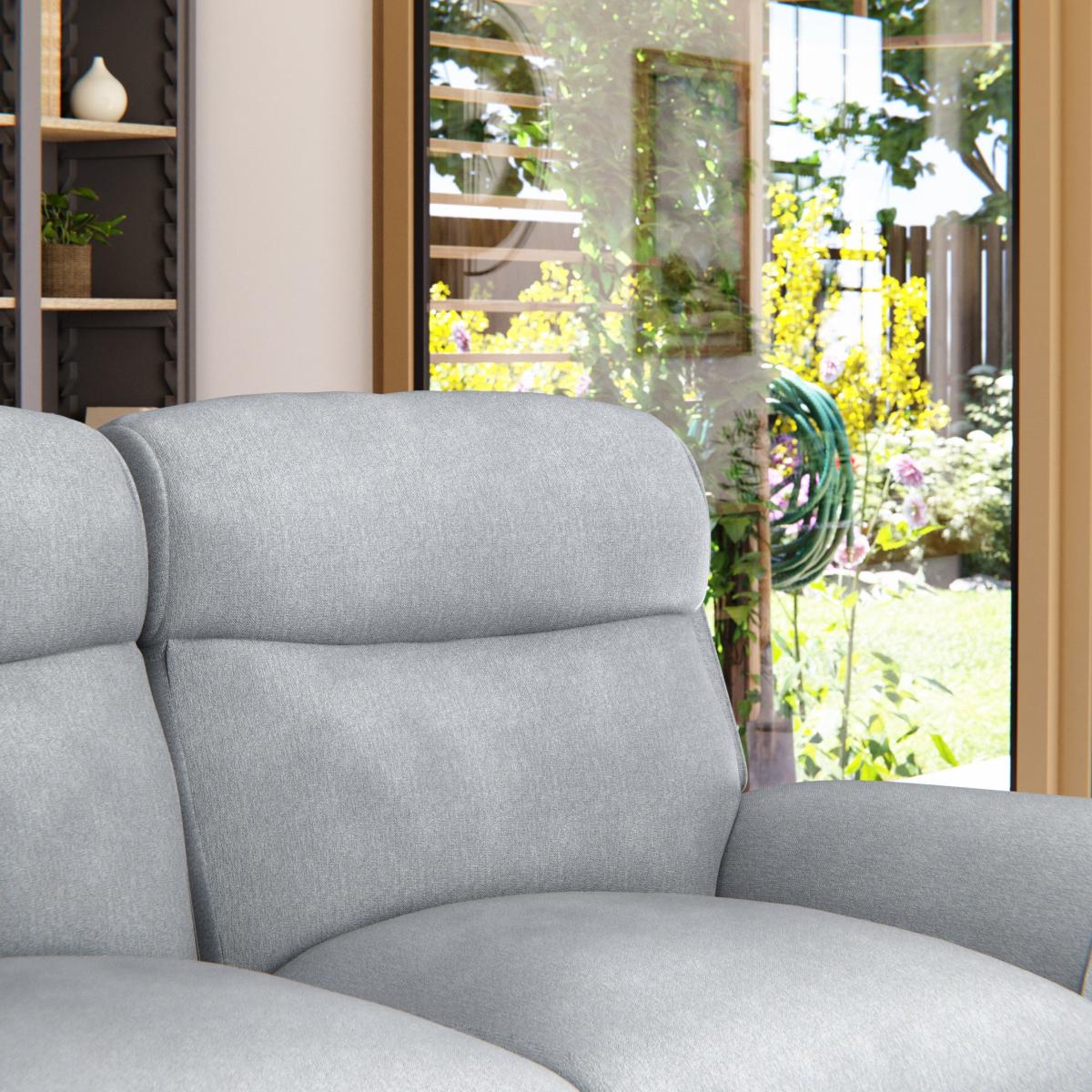 Wareham 2 Seater Power Recliner Sofa Chenille Sky – image 7