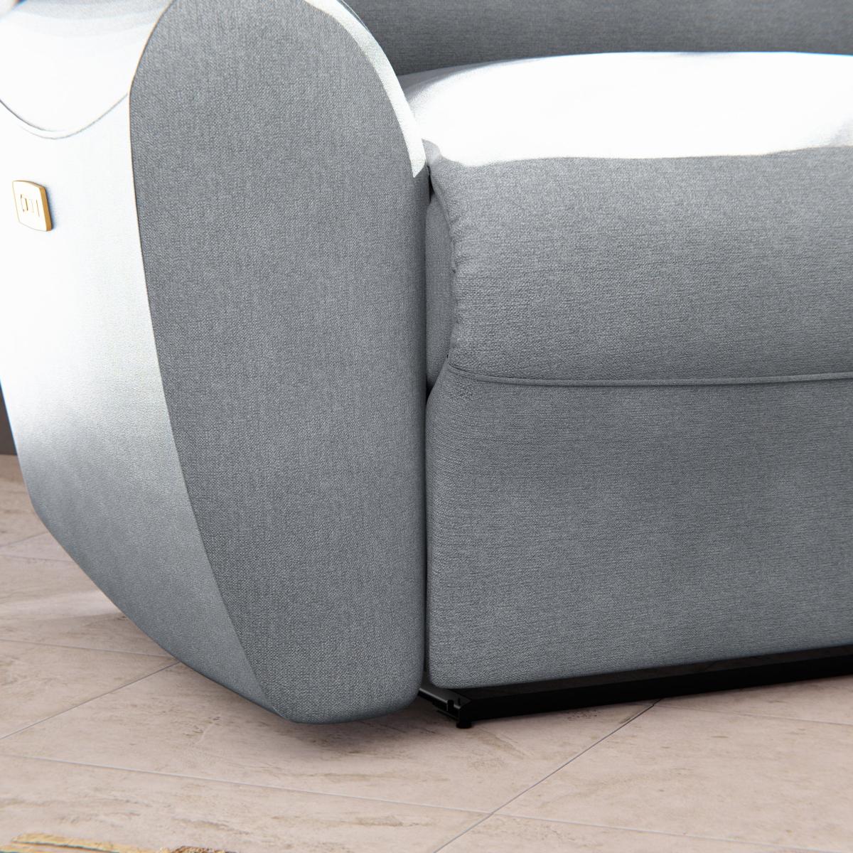 Wareham 2 Seater Power Recliner Sofa Chenille Sky – image 8