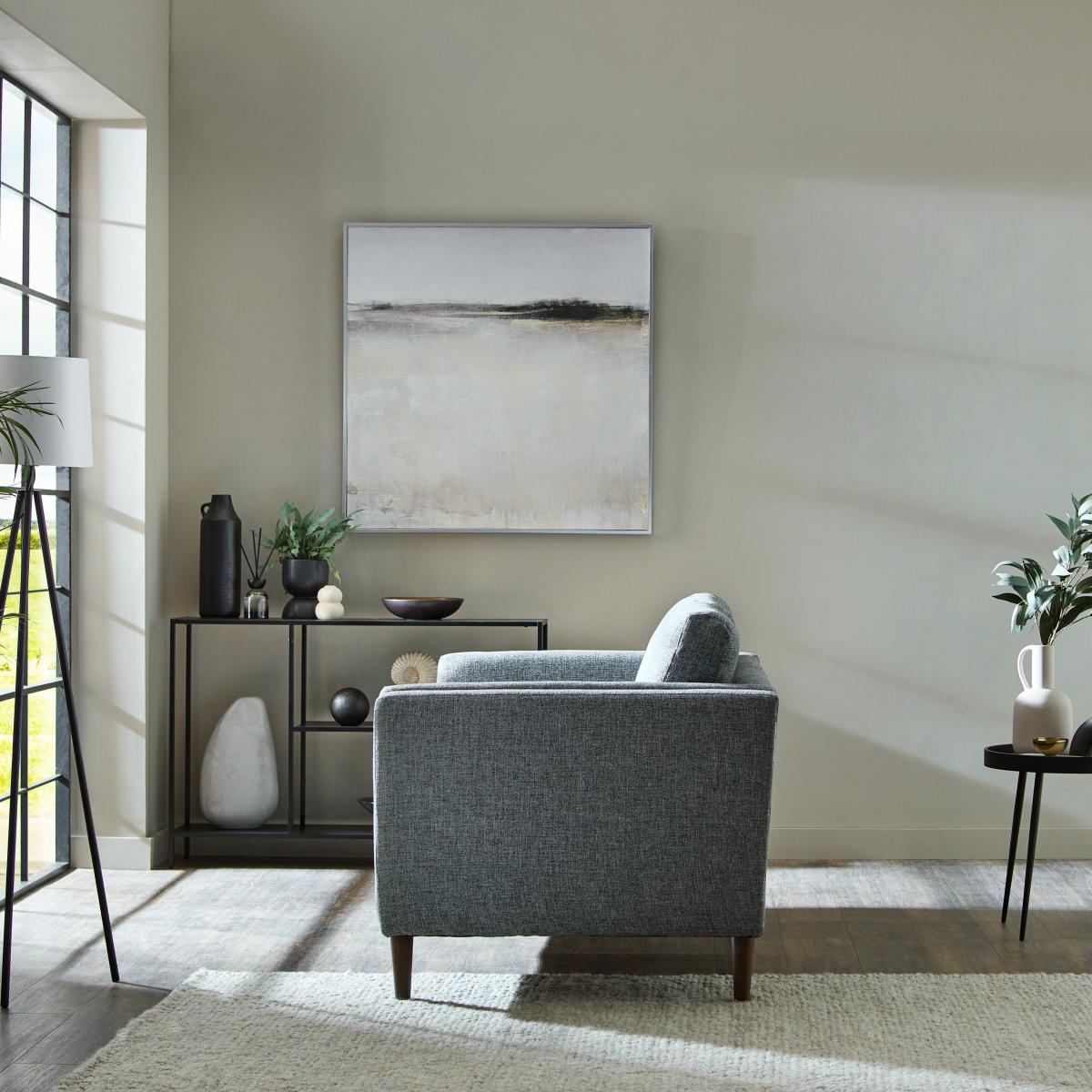 Anton Tonal Weave 2 Seater Sofa Tonal Weave Grey – image 3