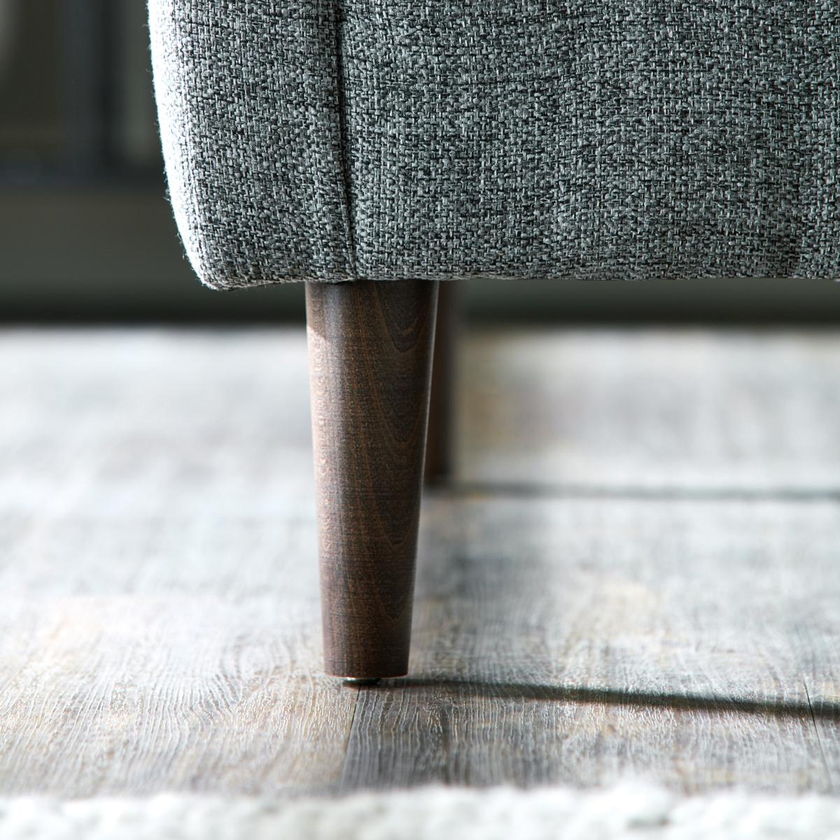 Anton Tonal Weave 2 Seater Sofa Tonal Weave Grey – image 5