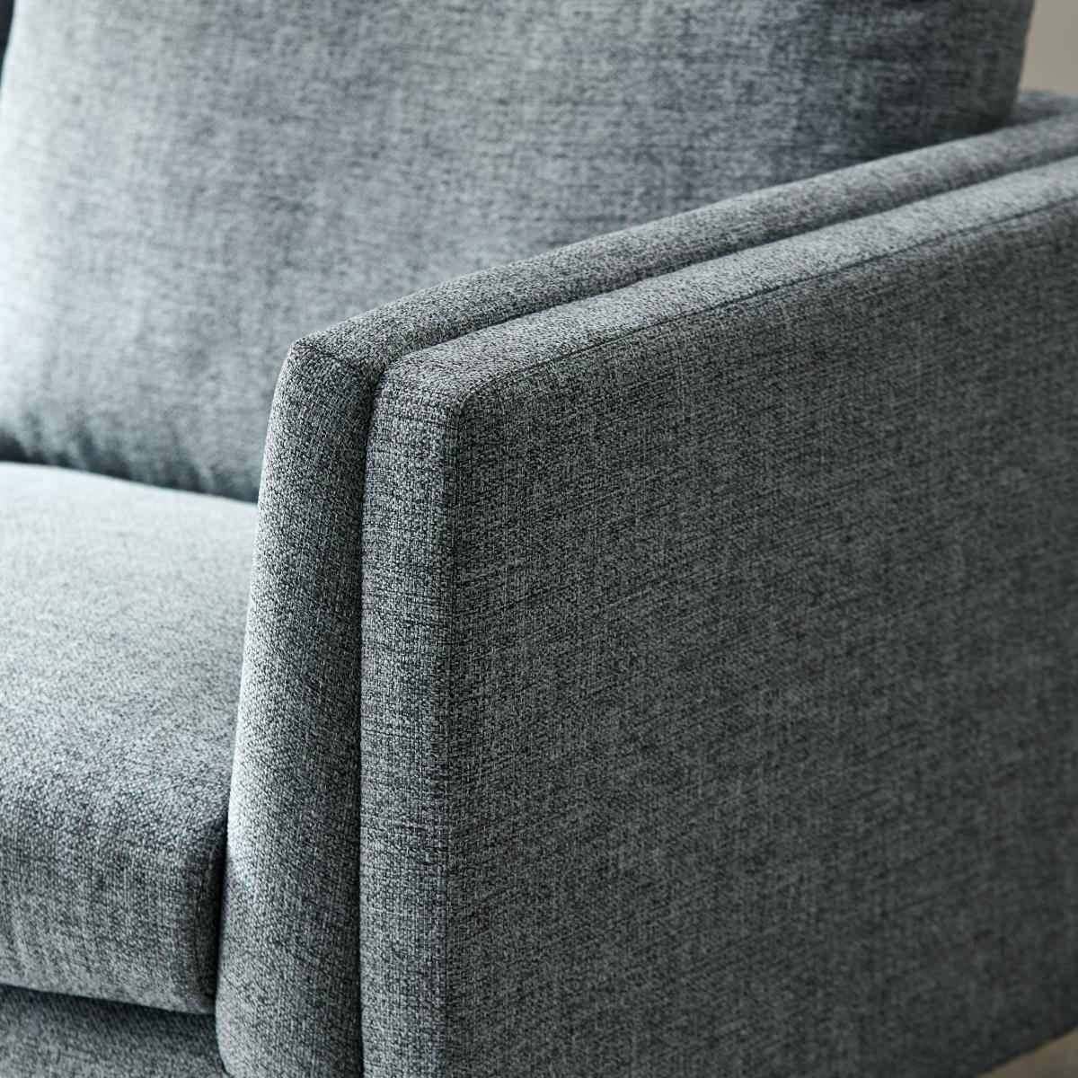 Anton Tonal Weave 2 Seater Sofa Tonal Weave Grey – image 6