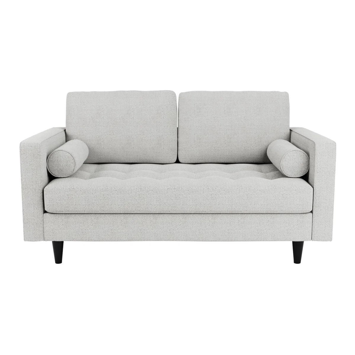 Zoe Boucle 2 Seater Sofa Light Grey – image 2