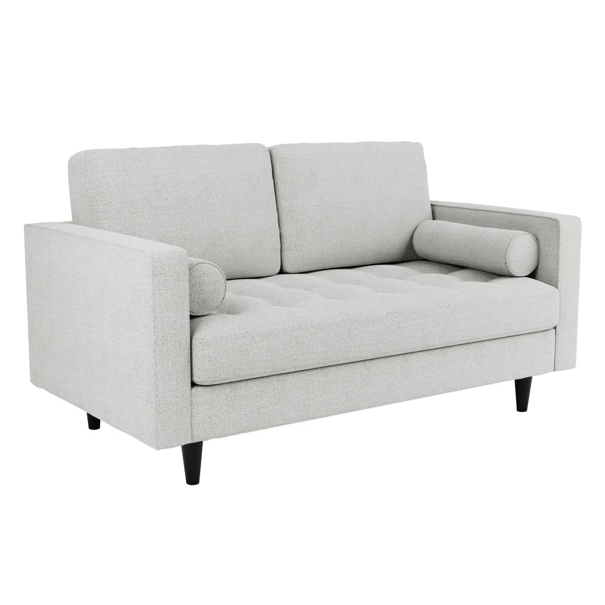 Zoe Boucle 2 Seater Sofa Light Grey – image 3