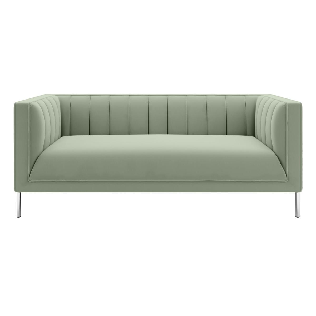 Bellamy Luxe Velvet 2 Seater Sofa Sage (Green) – image 3