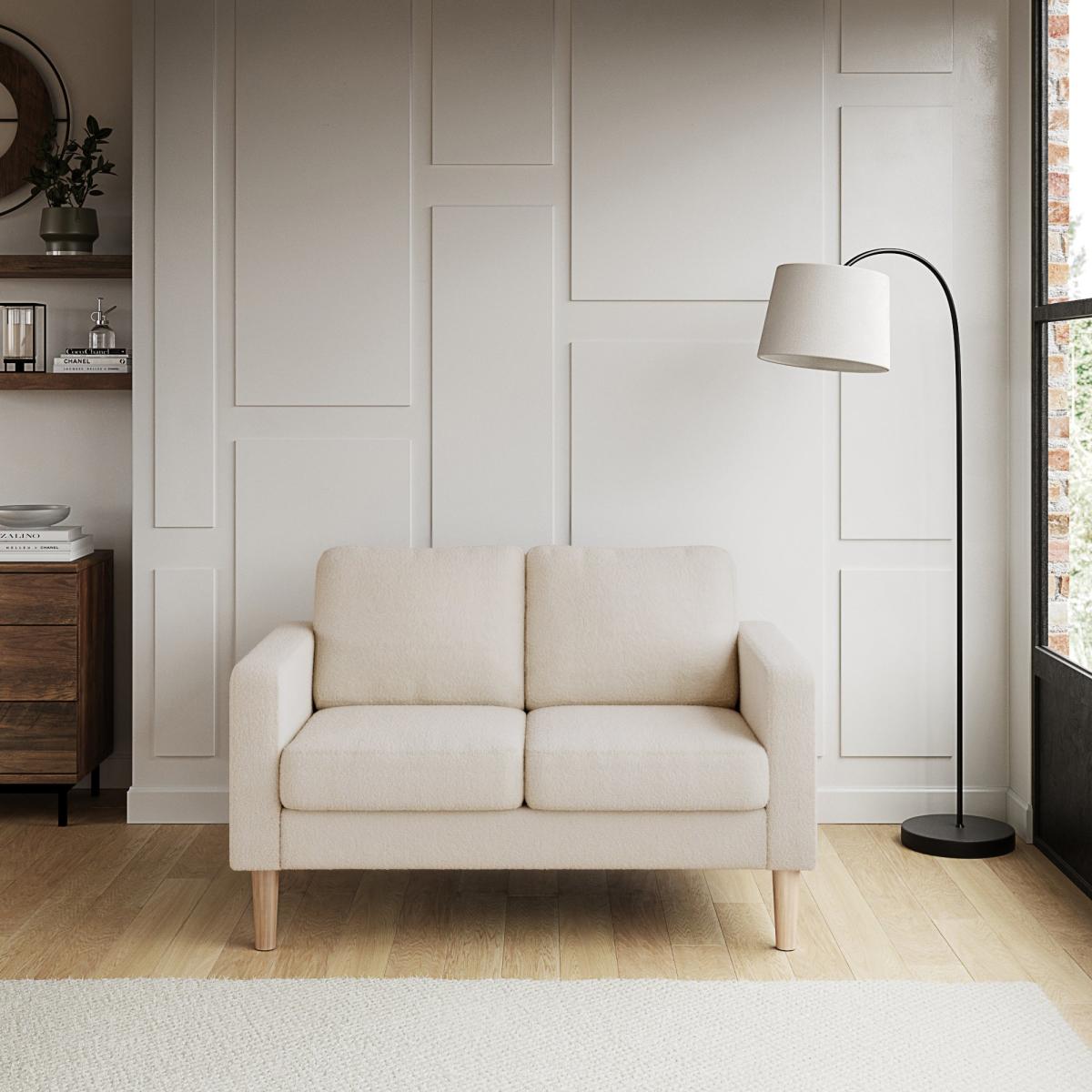 Jacob Sherpa Compact 2 Seater Sofa Dark Grey – image 1