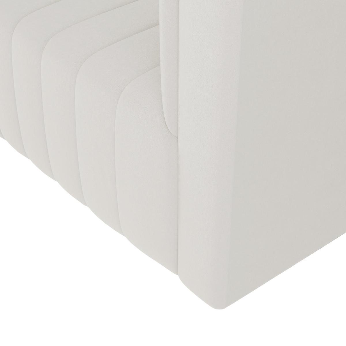 Cora Chenille 2 Seater Sofa Ivory – image 6