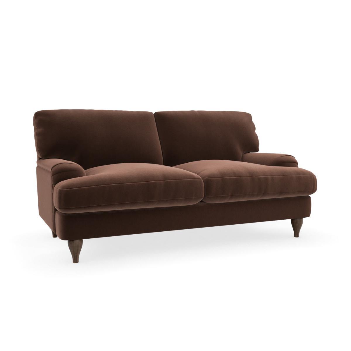 Darwin Luxury Velvet 2 Seater Sofa Luxury Velvet Pinecone – image 2