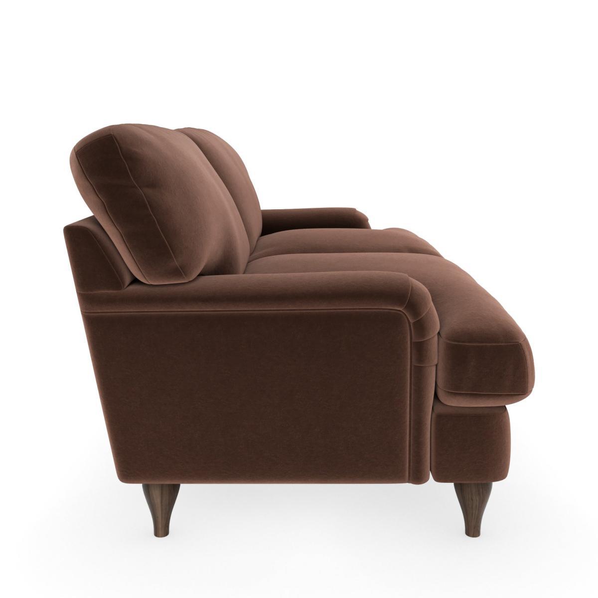 Darwin Luxury Velvet 2 Seater Sofa Luxury Velvet Pinecone – image 4