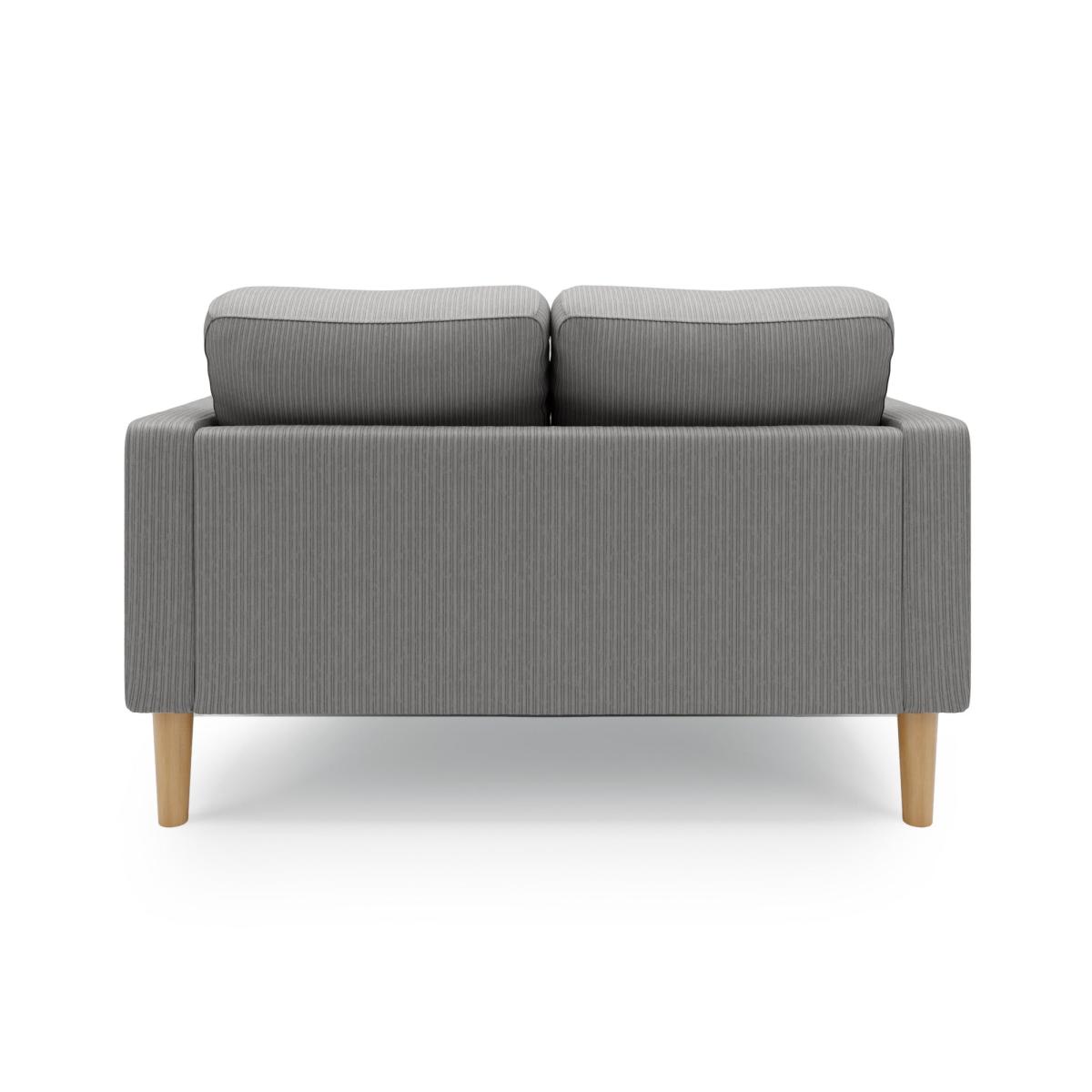 Jacob Cord Small 2 Seater Sofa Silver – image 5