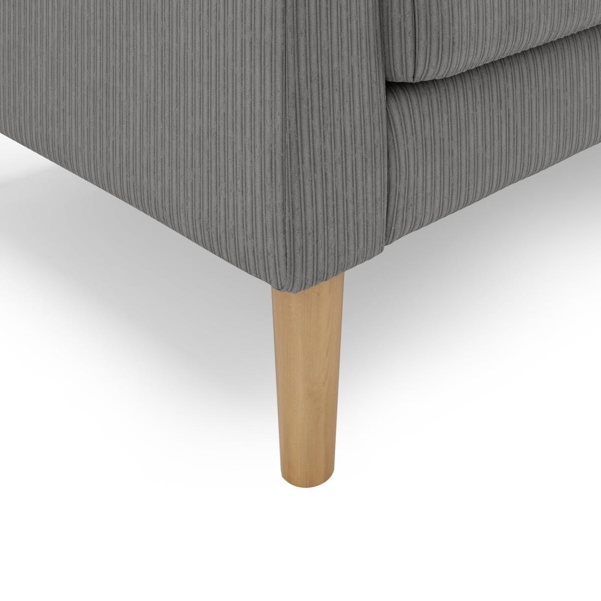 Jacob Cord Small 2 Seater Sofa Silver – image 7