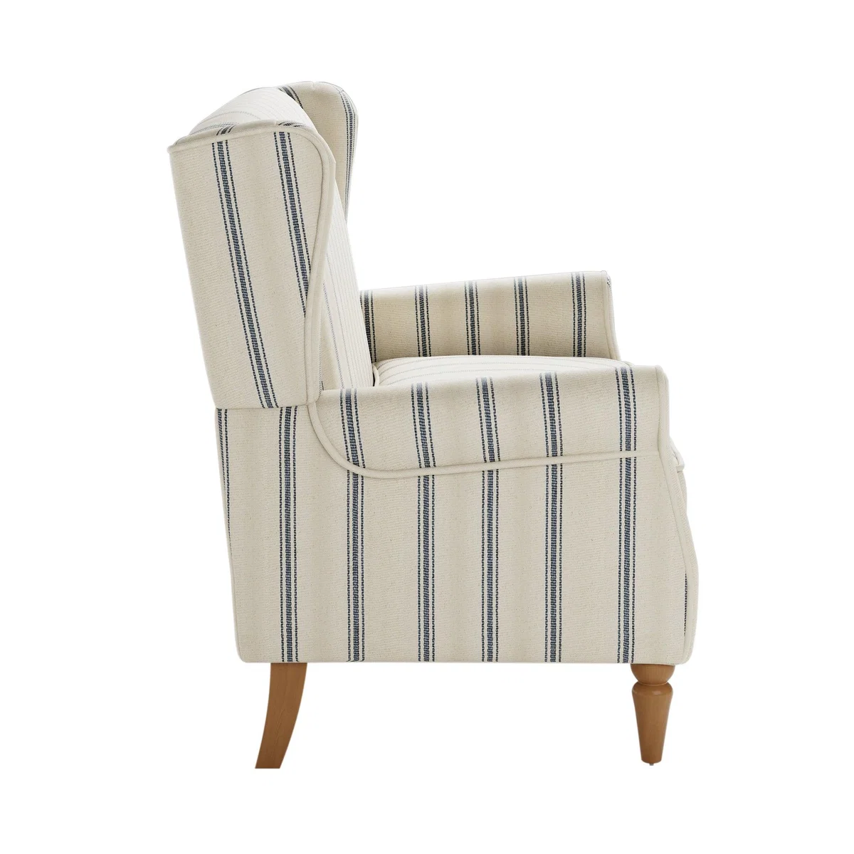 Oswald Self Assembly Pinstripe Compact 2 Seater Folkstone Blue Blue/Cream – image 4