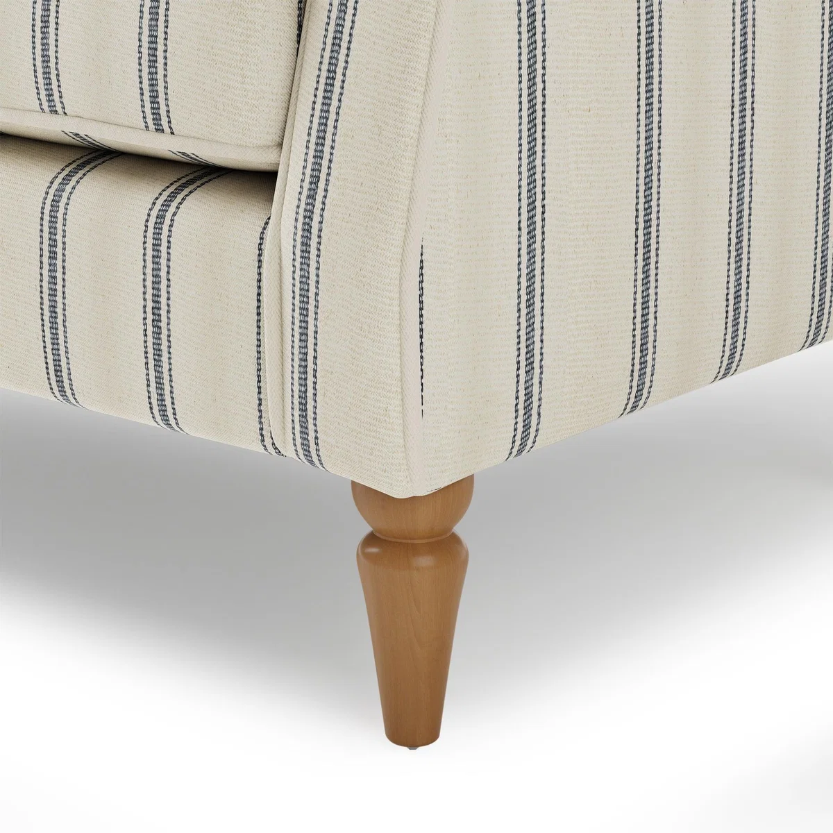 Oswald Self Assembly Pinstripe Compact 2 Seater Folkstone Blue Blue/Cream – image 6