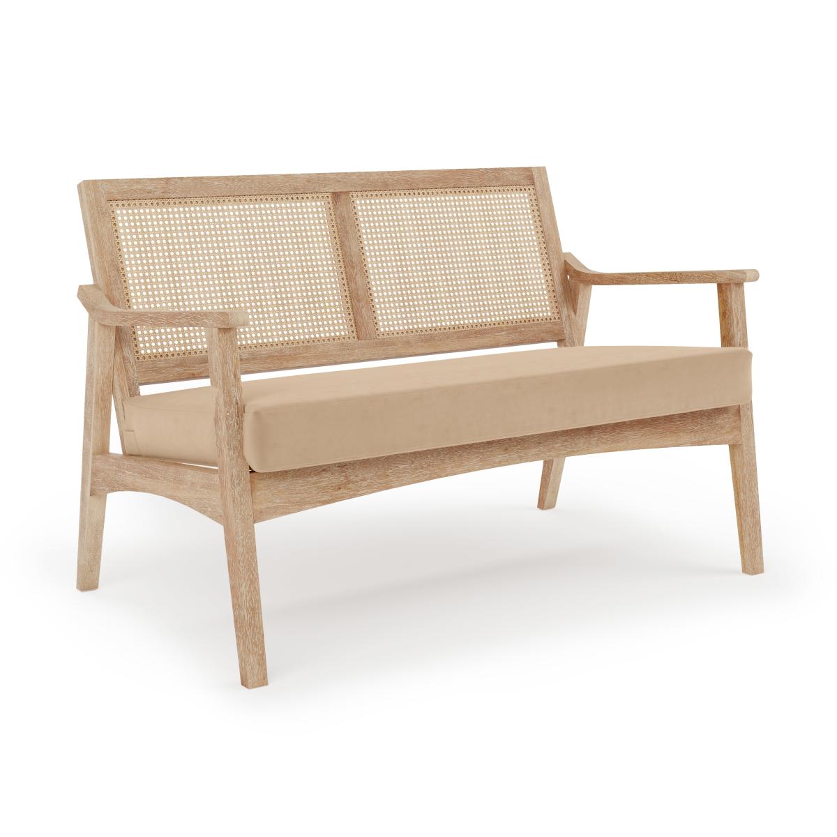 Giselle Velvet Compact 2 Seater Mink Mink – image 2
