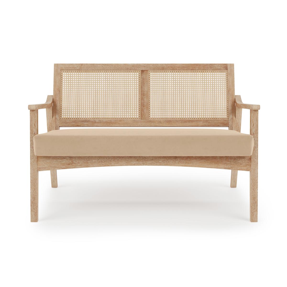 Giselle Velvet Compact 2 Seater Mink Mink – image 3