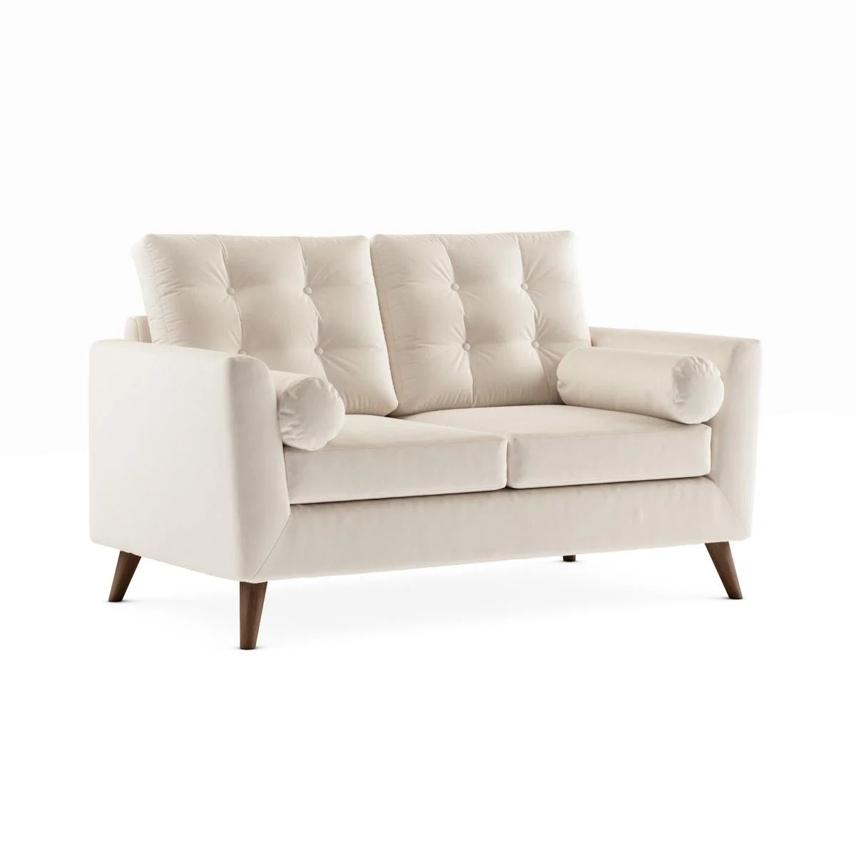 Lewes Luxury Velvet 2 Seater Sofa Luxury Velvet Natural – image 2