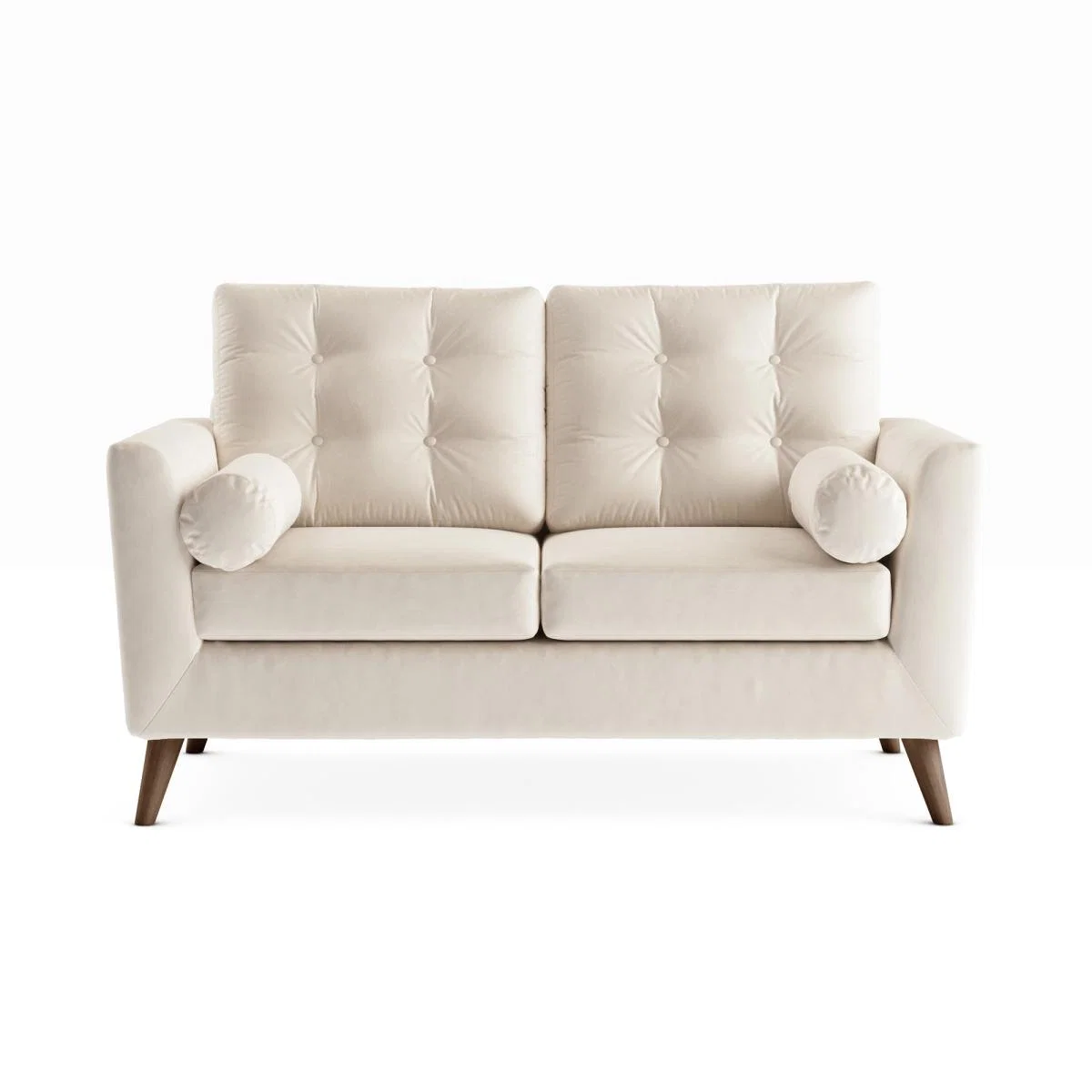Lewes Luxury Velvet 2 Seater Sofa Luxury Velvet Natural – image 3