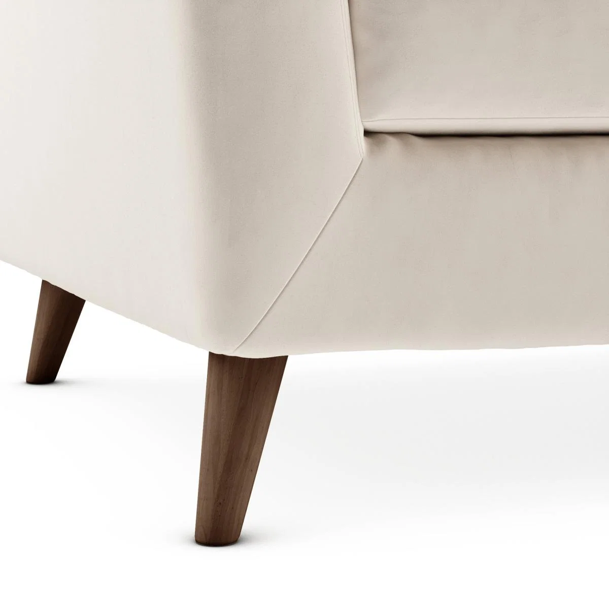 Lewes Luxury Velvet 2 Seater Sofa Luxury Velvet Natural – image 6