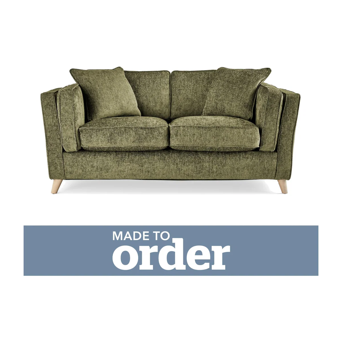 Arabella 2 Seater Sofa Luxury Chenille Premium Chenille Olive – image 1